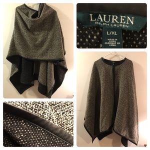 Never worn -Gorgeous leather trimmed Ralph Cape